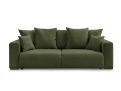 3er Sofa BOBOCHIC SIDONIE Stoff chiniert grün