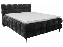 Boxspringbett BUBBLE grau anthrazit 160x200cm halbfest