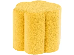 Hocker ASTER 40x40x34cm stoff gelb