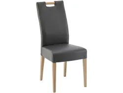 Stuhl PALMA Synthetisches Leder schwarz