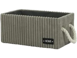 Aufbewahrungskorb HAMPER grau 18.5x28.5x13cm