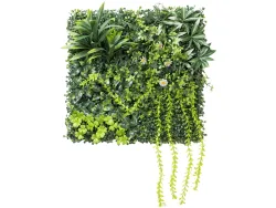 Stabilisiertes Pflanzen Gemälde TROPIC 1 Stück polyäthylen grün 50x50x5cm