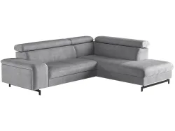 Ecksofa EMMA Stoff silber