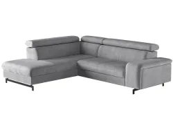 Ecksofa EMMA Stoff silber