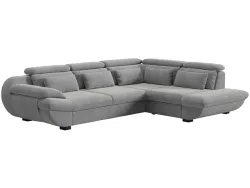 Ecksofa INFINITY Stoff silber