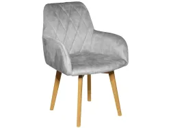 Stuhl BREST Stoff grau
