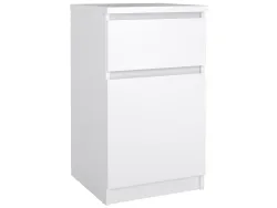 Nachttisch NAIA 1 Schublade 40.4x40x70.1cm weiss lackiert lackiert