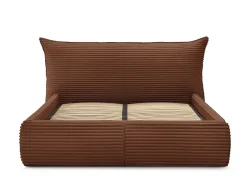 Kastenbett BOBOCHIC JADE 180x200cm cord-stoff orange