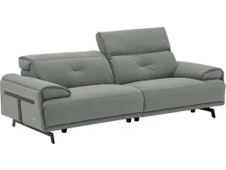 3er Sofa CAMPO DE FIORI SIENA Echtleder dunkelgrün