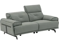 2er Sofa CAMPO DE FIORI SIENA Echtleder dunkelgrün