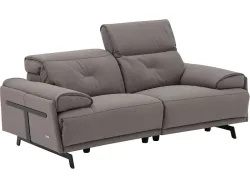 2er Sofa CAMPO DE FIORI SIENA Echtleder grau