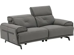 2er Sofa CAMPO DE FIORI SIENA Echtleder elefantgrau