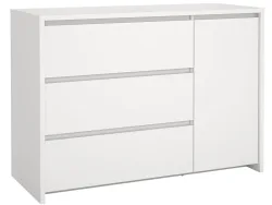 Kommode NEXT 1 Tür 3 Schubladen 48.1x118.6x83.8cm weiss matt