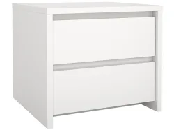 Nachttisch NEXT 2 Schubladen 51.6x48.1x45.4cm weiss matt