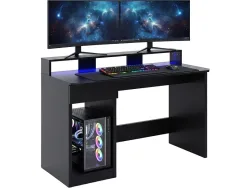 Gaming Schreibtisch ROCKET 55x120x87cm schwarz