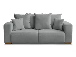 2er Sofa BOBOCHIC SIDONIE Stoff chiniert dunkelgrau