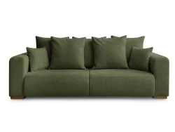 3er Sofa BOBOCHIC SIDONIE Stoff chiniert grün