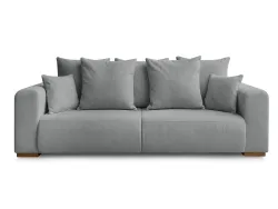 3er Sofa BOBOCHIC SIDONIE Stoff chiniert dunkelgrau