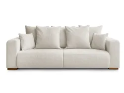 3er Sofa BOBOCHIC SIDONIE Stoff chiniert beige