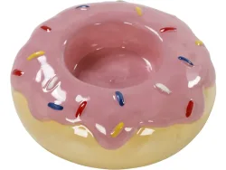 Windlicht DONUT 10 cm x 5 cm Dolomite-Gestein rosa