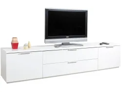 Lowboard In Anthrazit/weiss Anthrazit, Weiss Hochglanz 
