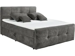 Boxspringbett OTTAWA braun 160x200cm halbfest