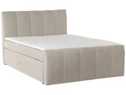 Boxspringbett CAPRI beige 180x200cm halbfest