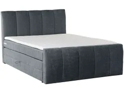 Boxspringbett CAPRI blau 180x200cm halbfest