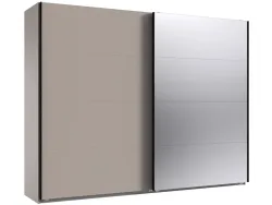Schwebetürenschrank MIDNIGHT beige 2 Türen