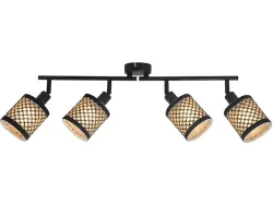 4 Spots DIEGO 9cm 25W schwarz