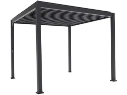 COLIBRI Pergola ARUBA 300x300x240cm schwarz