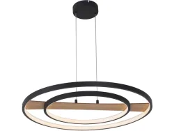 Hängelampe MASHA LED 60x120cm 36W schwarz