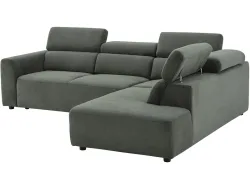 Ecksofa TORONTO Stoff grün