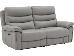 3er Sofa ROMA Echtleder taupe