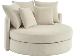 Sessel SUSIE Cord-Stoff beige