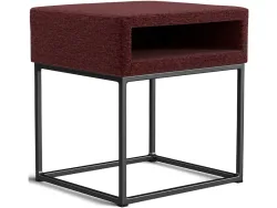 Nachttisch SWISS HOME STYLE AMBER 45x40x45cm bordeau