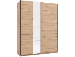 Schwebetürenschrank JASPER artisan eiche 2 Türen