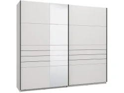 Schwebetürenschrank JASPER weiss 2 Türen