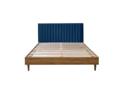 Bett BOBOCHIC OCEANE 160x200cm stoff blau