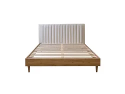 Bett BOBOCHIC OCEANE 180x200cm samt beige