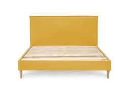 Bett BOBOCHIC SARY 160x200cm stoff gelb
