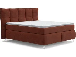 Boxspringbett SWISS HOME STYLE AGATA terrakotta 160x200cm flexibel