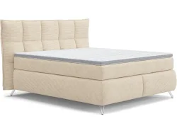 Boxspringbett SWISS HOME STYLE AGATA beige 160x200cm fest