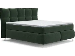 Boxspringbett SWISS HOME STYLE AGATA dunkelgrün 160x200cm fest