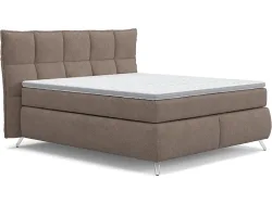 Boxspringbett SWISS HOME STYLE AGATA sand 180x200cm halbfest / fest