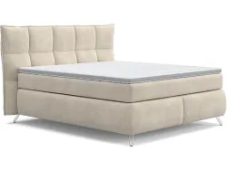 Boxspringbett SWISS HOME STYLE AGATA beige 180x200cm fest