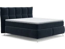 Boxspringbett SWISS HOME STYLE AGATA blau 180x200cm fest