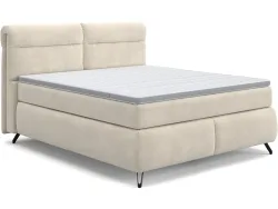Boxspringbett SWISS HOME STYLE AMBER beige 180x200cm halbfest / fest