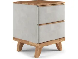 Nachttisch SWISS HOME STYLE ONYX 43x45x57cm elfenbein massives holz