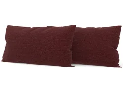 SWISS HOME STYLE Set 2 Kissen AGATA 50x70cm bordeau